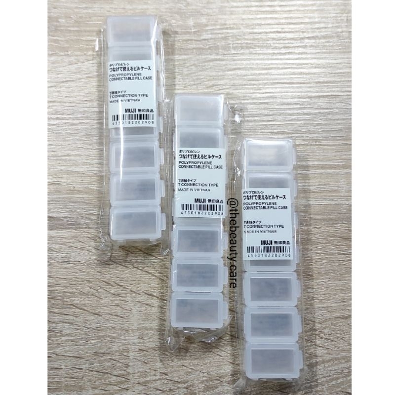 Jual Muji Japan Connectable Pill Case tempat obat yg terpisah satuan