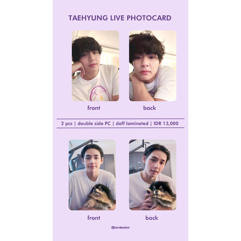 Jual [READY STOCK] THV LIVE PC (2pcs) | Shopee Indonesia