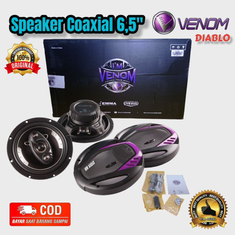 Jual Speaker Coaxial Venom Diablo Speaker Pintu Mobil Venom VX 603 D 6.