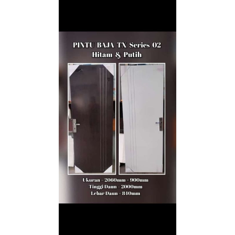 Jual Pintu Besi Baja Anti Rayap Kodai Kuat Steel Door | Shopee Indonesia