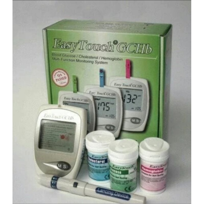 Jual Easy Touch GCHB Alat Cek Hemoglobin Kolesterol dan Gula darah gds ...