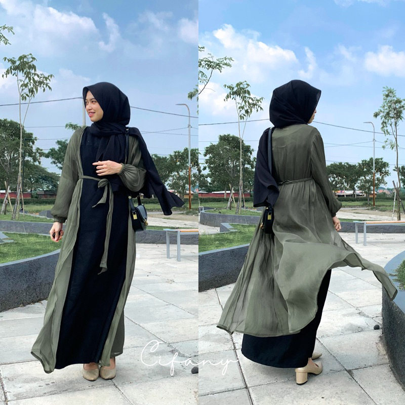 Jual Shimmer Outer Outer Shimmer Dress Dress Lebaran Outer