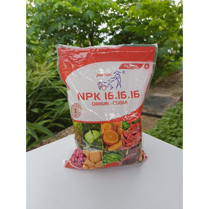 Jual PUPUK NPK PAK TANI MERAH 16 16 16 1kg | Shopee Indonesia