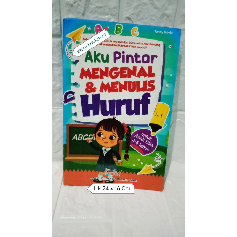 Jual Buku Anak Tk Dan Paud Aku Pintar Mengenal & Menulis Huruf Full ...