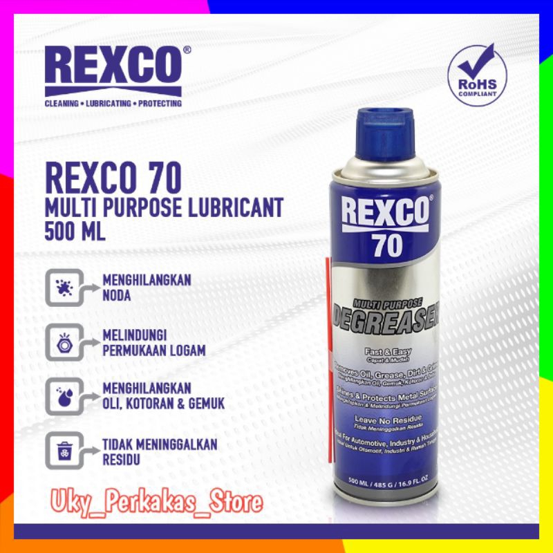 Jual REXCO 70 MULTI PURPOSE DEGREASER 500ML || PEMBERSIH GREASE MESIN ...