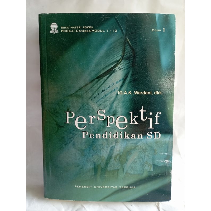 Jual Buku Materi Pokok Perspektif Pendidikan SD Edisi 1 Universitas ...