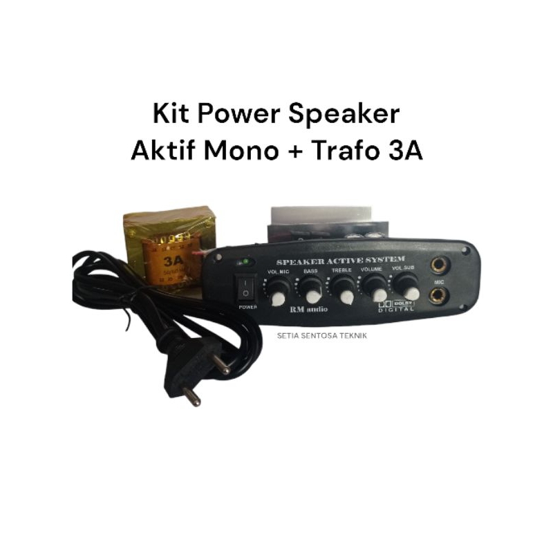 Jual Kit Power Speaker Aktif Mono + Trafo 3A RM 6021 Shopee Indonesia