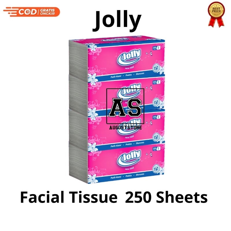 Jual Tisu Tissue Facial Jolly 250 Sheet4 Pack Shopee Indonesia 1909