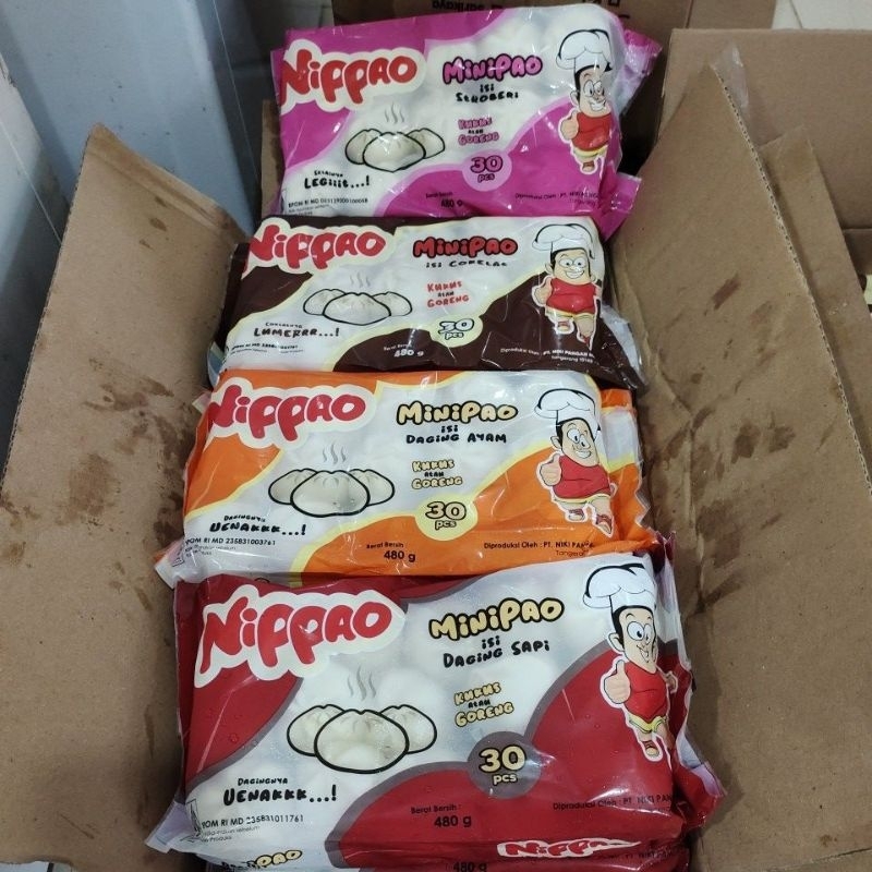 Jual mini pao coklat ayam sapi stoberi 480gr | Shopee Indonesia