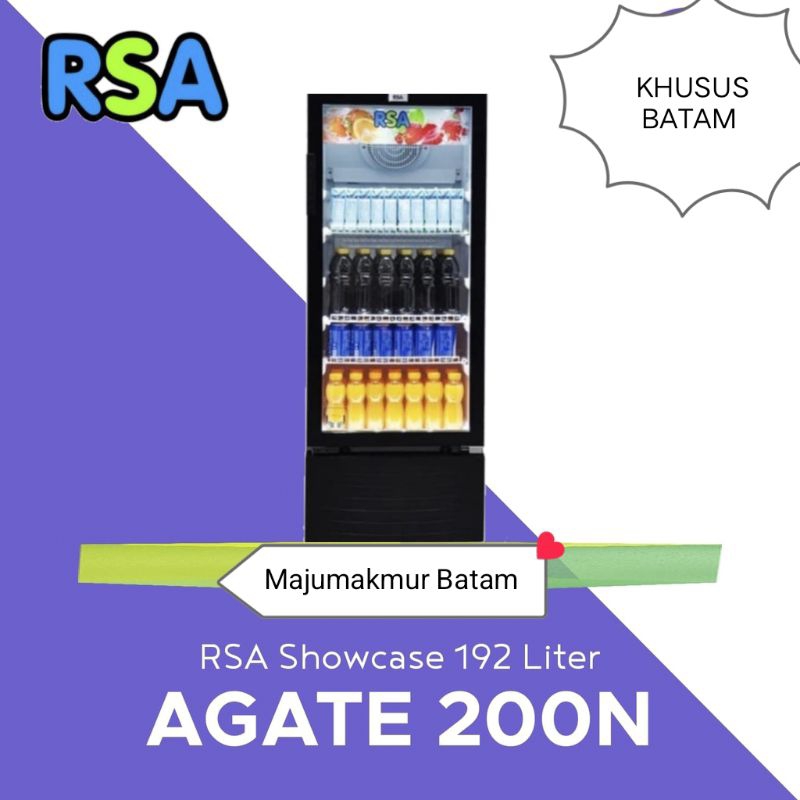 Jual SHOWCASE RSA AGATE 200N 3 RAK DISPLAY COOLER GARANSI RESMI ...
