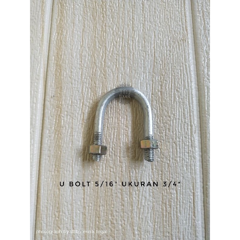 Jual klem besi U bolt ukuran 1/2"8 inch Shopee Indonesia
