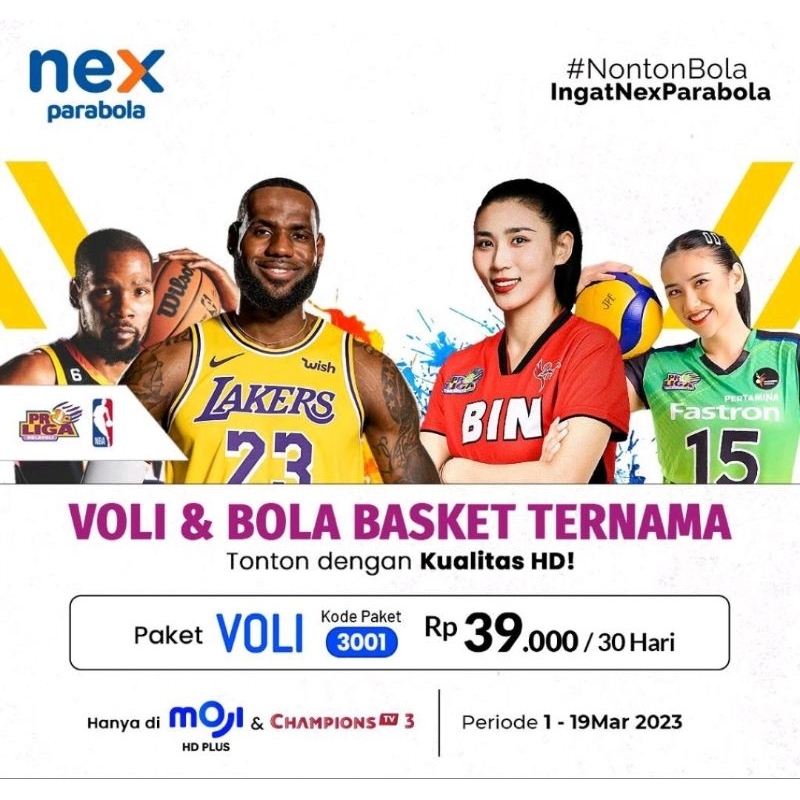 Jual Paket Voli PRO LIGA 2023 Nex Parabola Paket Voli PRO LIGA 2023