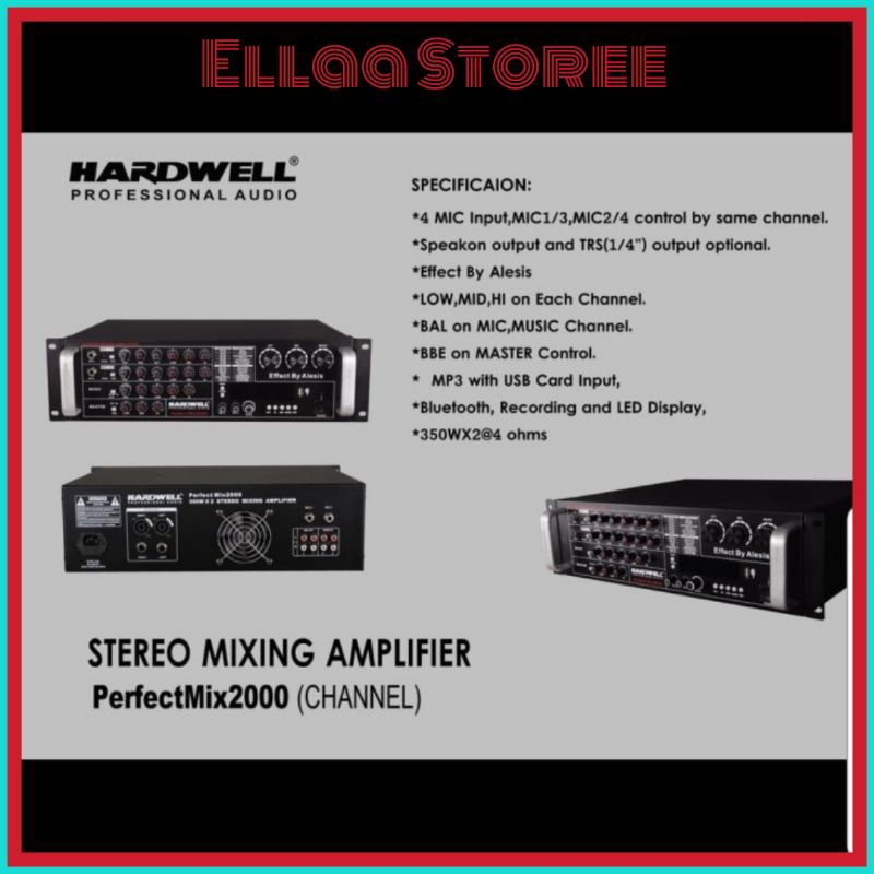 Jual Amplifier Karaoke HARDWELL PERFECT MIX 2000 Ampli Original