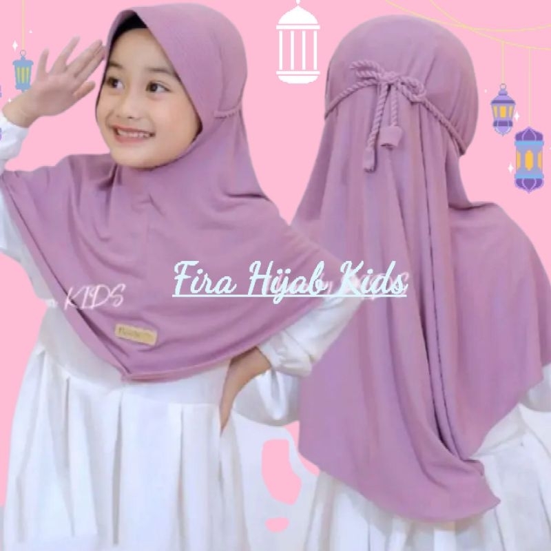 Jual Jilbab Anak Perempuan Milea Size M Usia 7 Sampai 12 Tahun Jersey ...