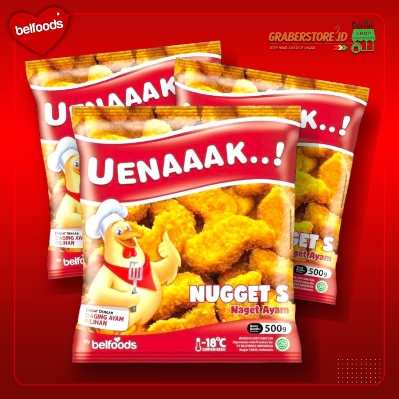 Jual Belfoods Uenaak Naget Ayam S Gr Chicken Nugget Shopee Indonesia