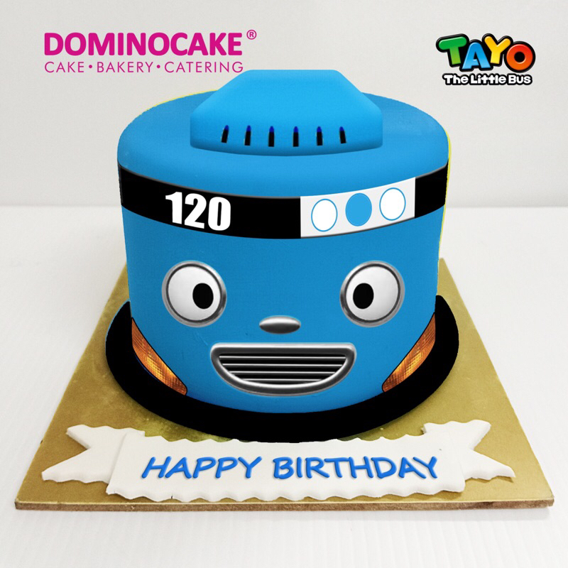 Jual Mini Cake - Cake Tayo - Kue Ulang Tahun Tayo The Littel Bus