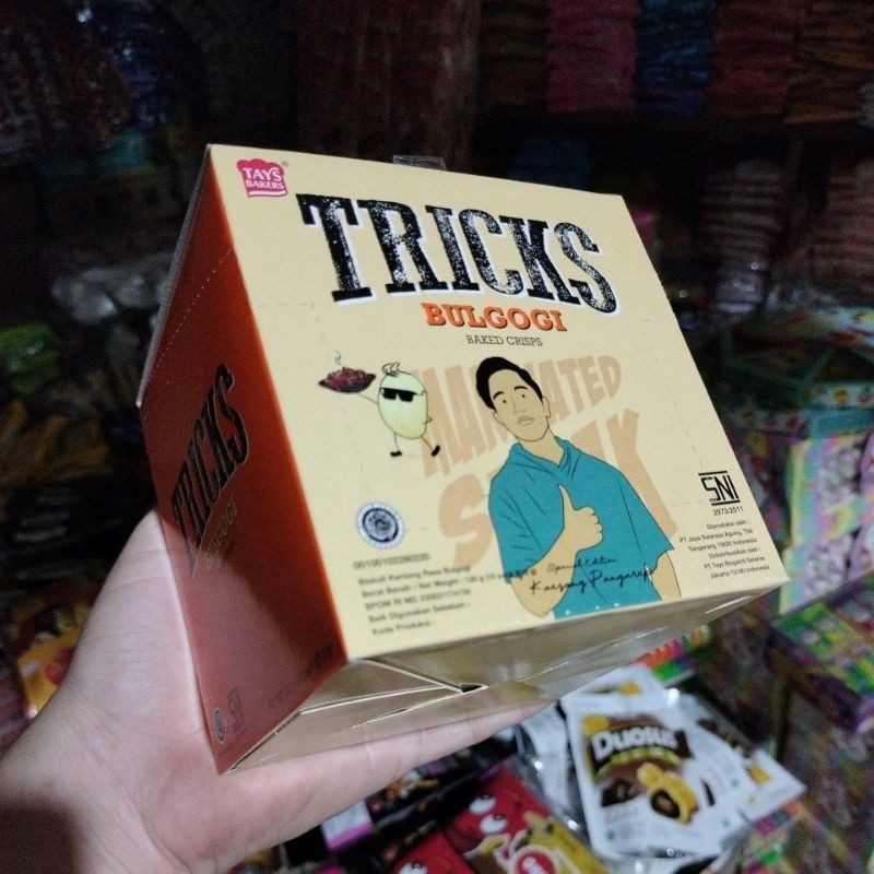 Jual TRICKS biskuit kentang harga 1 box isi 10pics@12g | Shopee Indonesia
