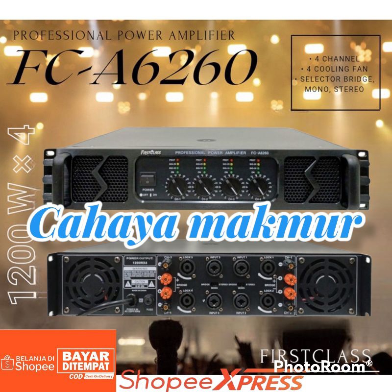 Jual PROFESSIONAL POWER AMPLIFIER FCA6260 Shopee Indonesia