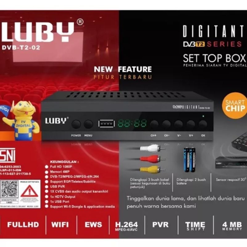 Jual Set Top Box Luby STB Merk Luby / Reciver Siaran Tv Digital