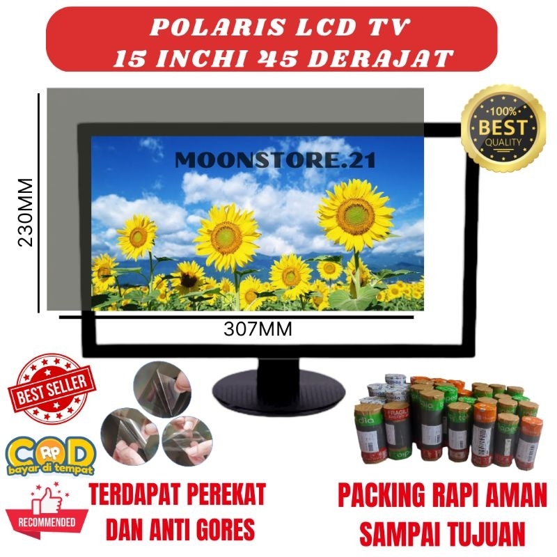 Jual Polaris Polarizer Lcd Inchi Derajat Wide X Mm Shopee Indonesia