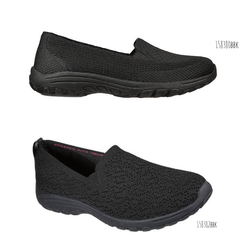 Jual Skechers Relaxed Fit Reggae Fest 2.0 Black Women Slip On Casual