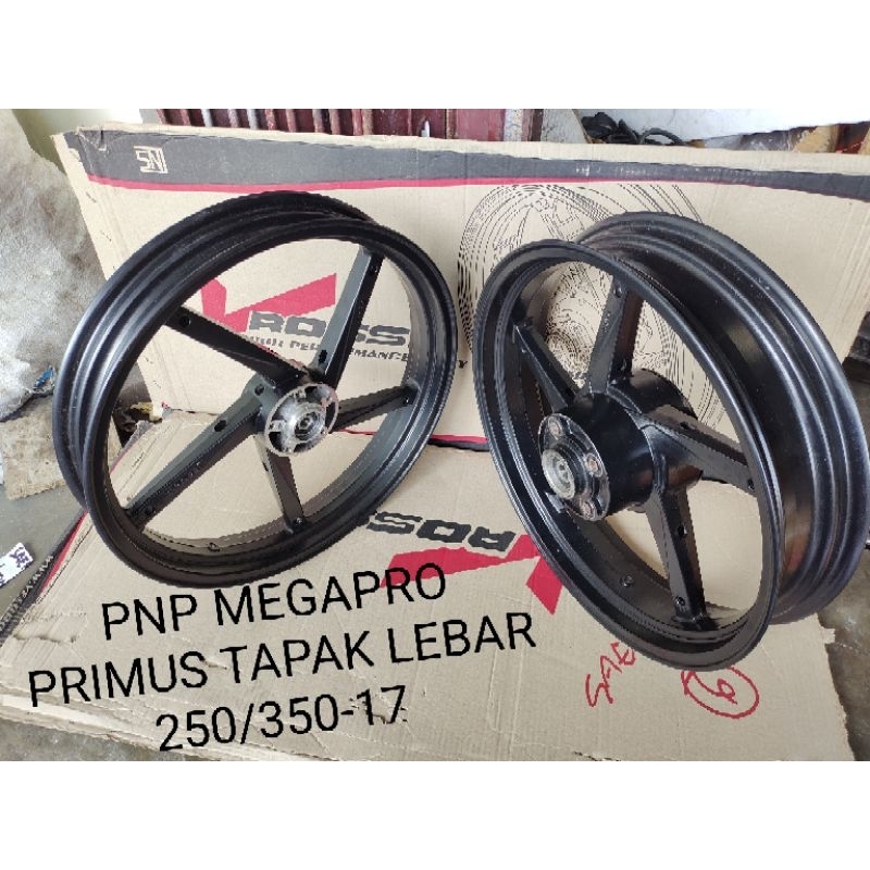 Jual velg tapak lebar ring 17 x 250 350 1 set palang megapro gl tiger