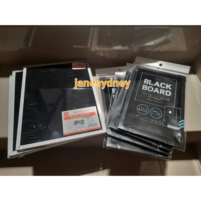Jual Daiso Blackboard Black Board Bisa Tempel Simple A4