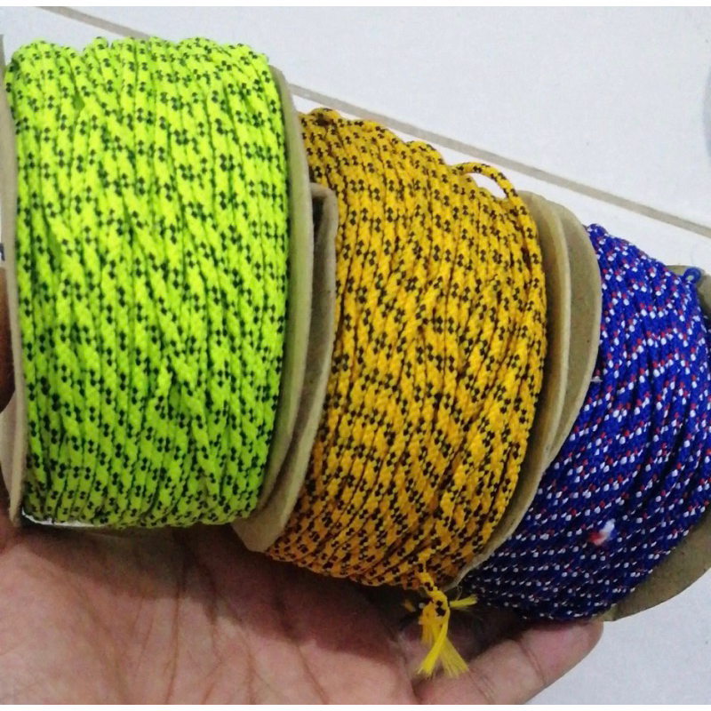 Jual Tali perusik Tali Tenda /fly sheet 5mm Warna kuning Panjang 1meter ...