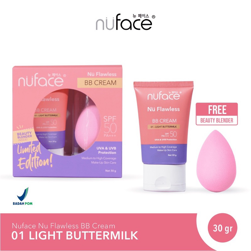 Jual Nuface Nu Flawless BB Cream Nuface BB Cream SPF PA 50+++ Shopee Indonesia