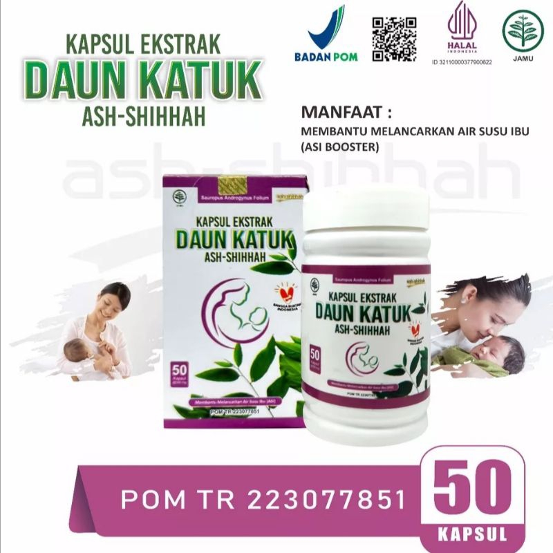 Jual ASI BOOSTER Kapsul Daun Katuk & Kelor 100% Asli Ekstrak Moringa ...