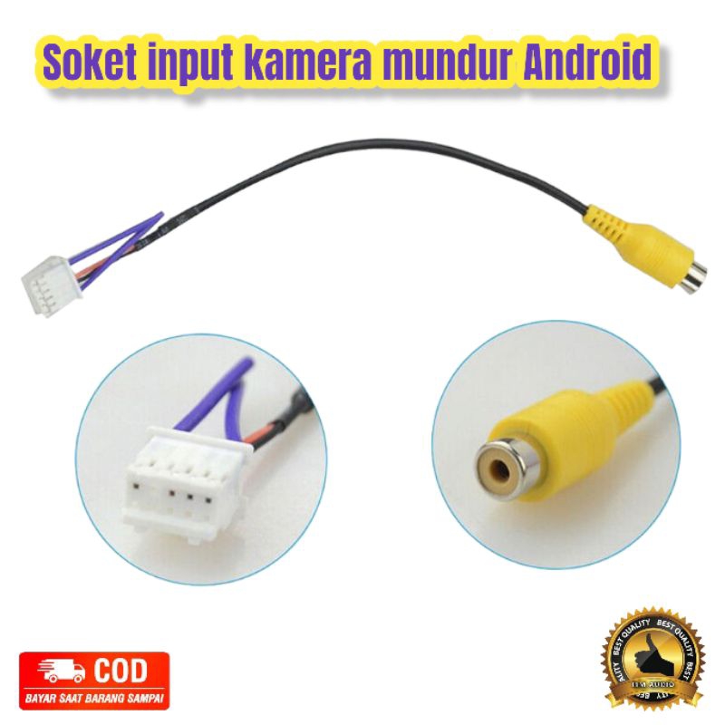 Jual Soket Kamera Mundur Android Kabel Soket Input Kamera Mundur