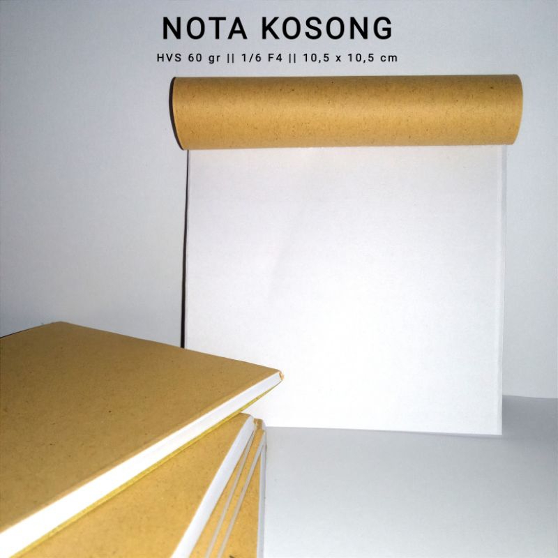 Jual NOTA KOSONG KECIL KERTAS HVS 10,5 x 10,5 cm 1/6 FOLIO | Shopee ...