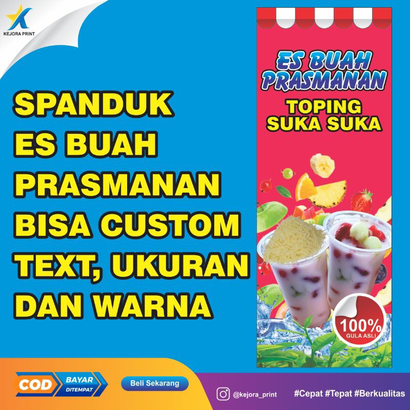 Jual SPANDUK ES BUAH PRASMANAN MURAH | Shopee Indonesia