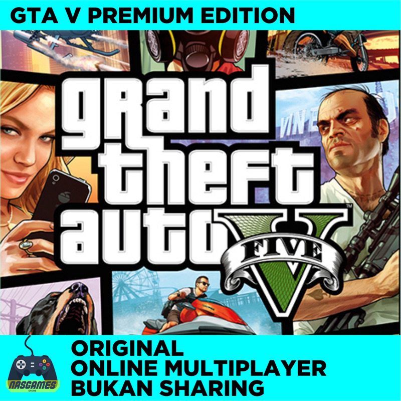 Jual Grand Theft Auto V ( GTA 5 / GTA V) Premium Online Edition PC