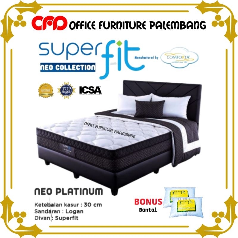 Jual springbed superfit by comforta neo platinum matras kasur spring ...