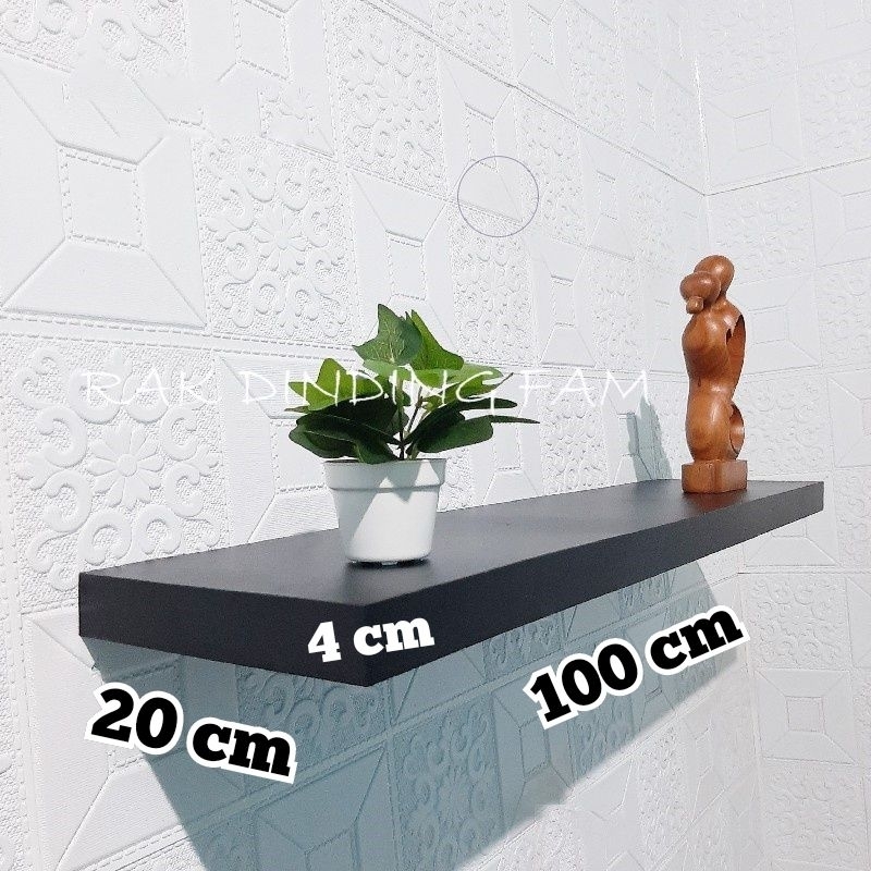 Jual Rak Ambalan Dinding Minimalis Floating Shelf Size Cm X Cm X Cm Shopee Indonesia