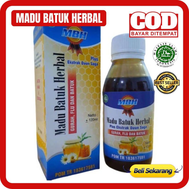 Jual Madu Batuk Herbal Mbh 120 Ml Madu Atasi Batuk Berdahak Asma Ashma Gurah Lendir Sinusits Tbc 7797