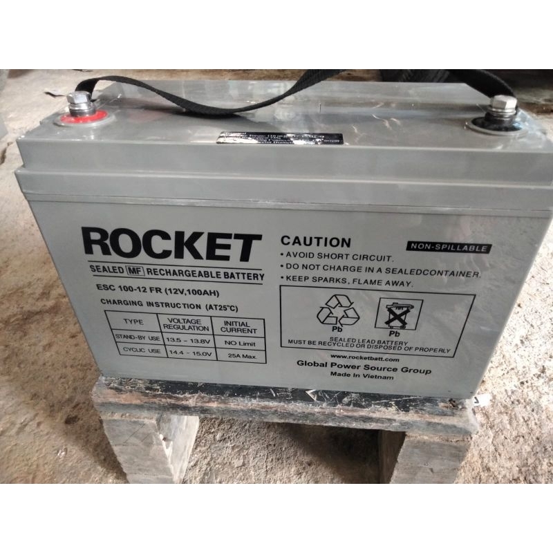 Jual Battery Vrla Merek Roket V Ah Shopee Indonesia