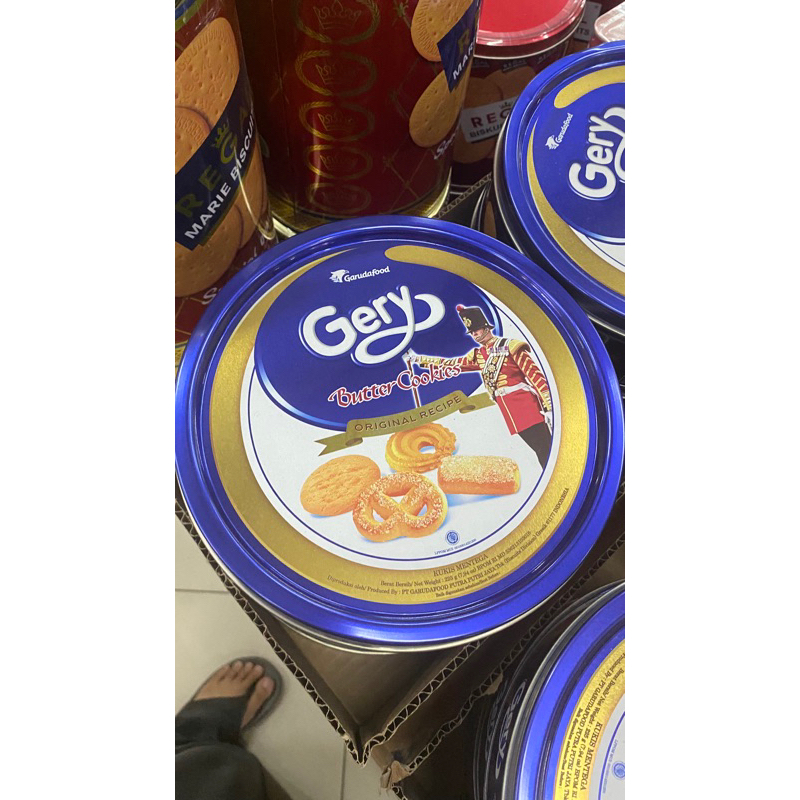 Jual Gery Hollanda Butter Cookies 225g kaleng Shopee Indonesia