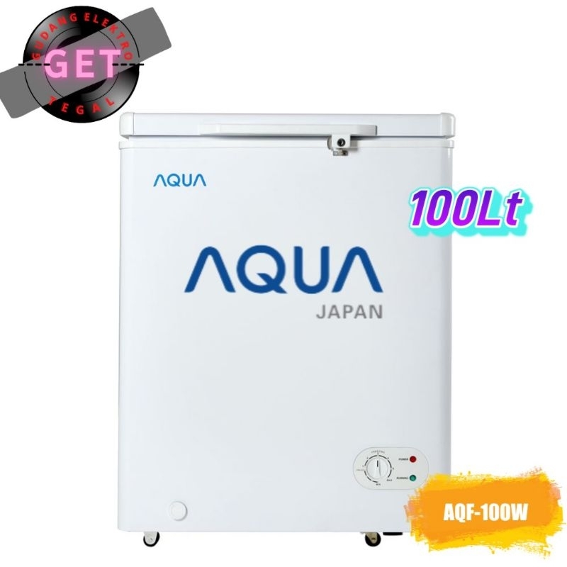 Jual FREEZER BOX/CHEST FREEZER AQUA JAPAN 100 LITER AQF100(W) [LOW