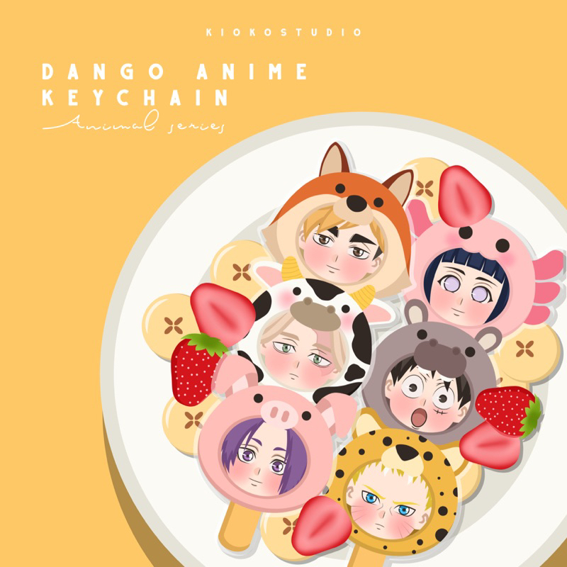 Jual ANIMAL SERIES | DANGO ANIME KEYCHAIN BLUE LOCK / HAIKYUU / TOKYO ...
