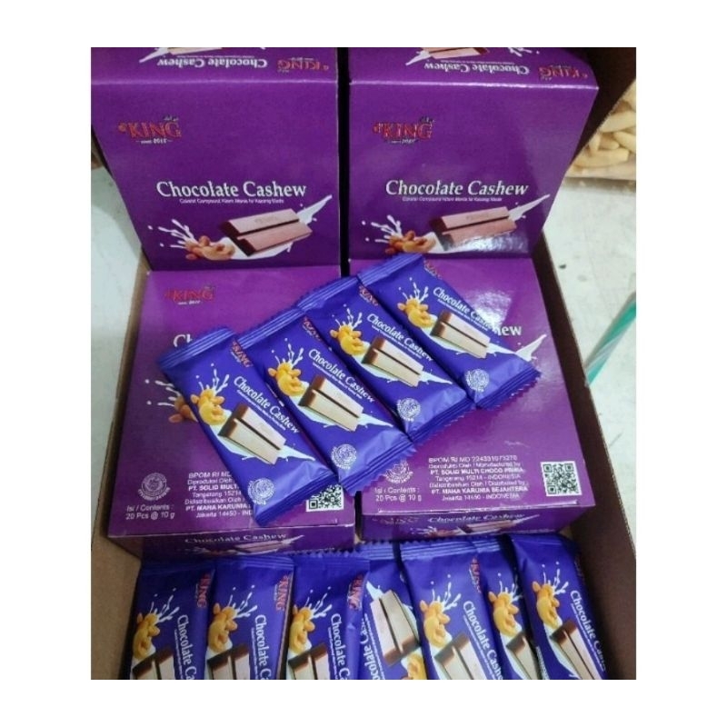 Jual Coklat Musdalifah Coklat Cashew Dking Isi 20 Batang Chocolate Cashew D King Isi 20 Pcs 5053