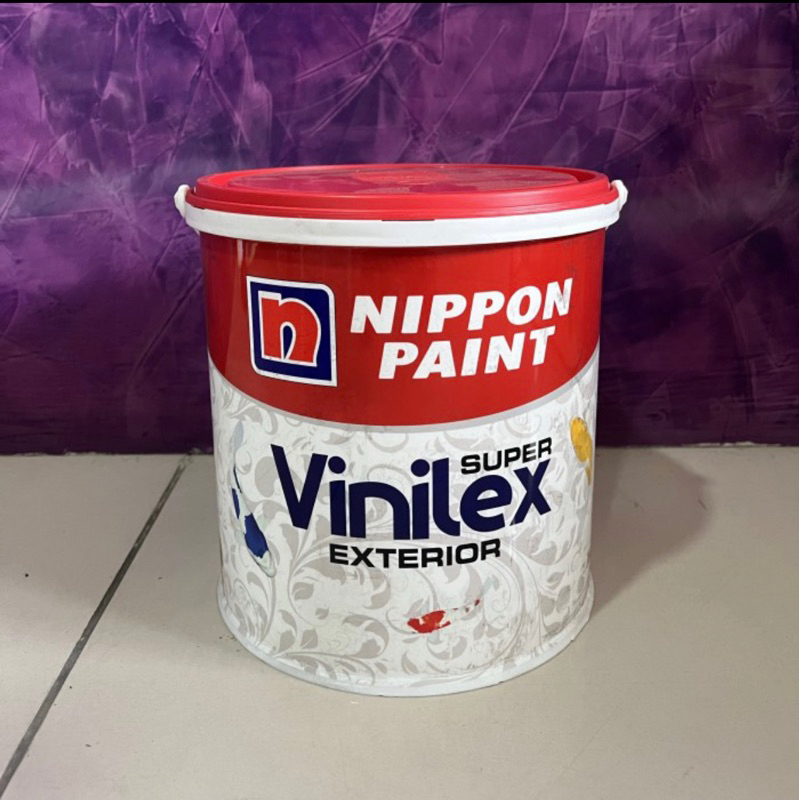 Jual Nippon Vinilex Super 300 White / Cat Tembok Exterior Easy Wash ...