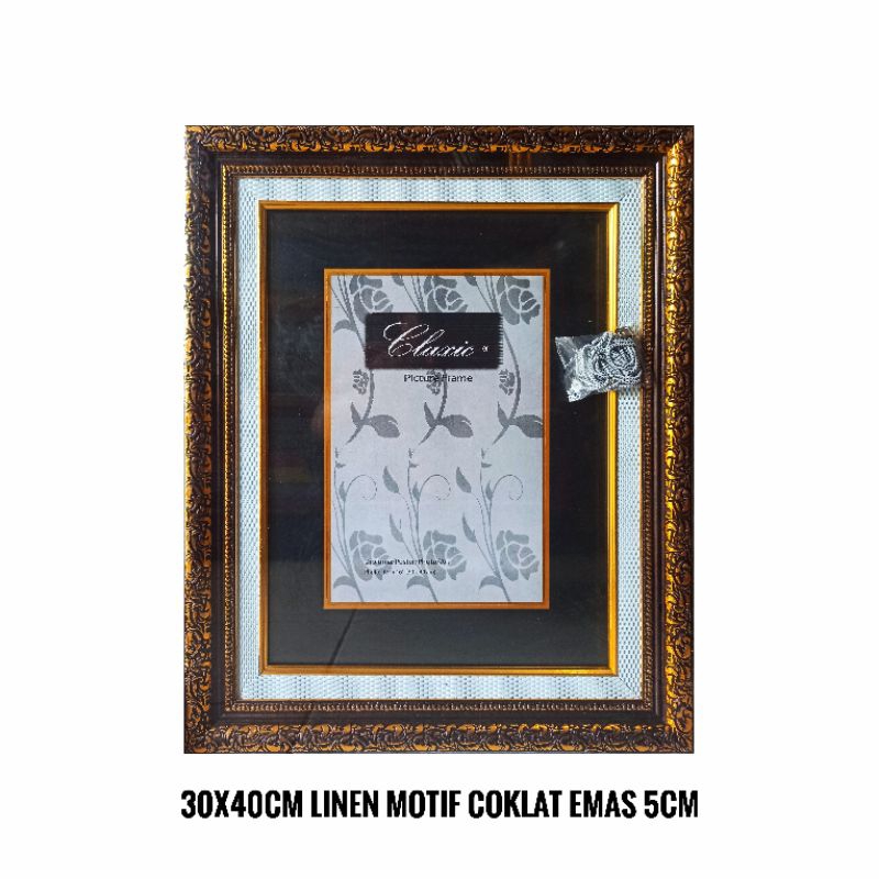 Jual Bingkai frame pigura figura foto 12R/17R/30x40cm motif 5cm ...