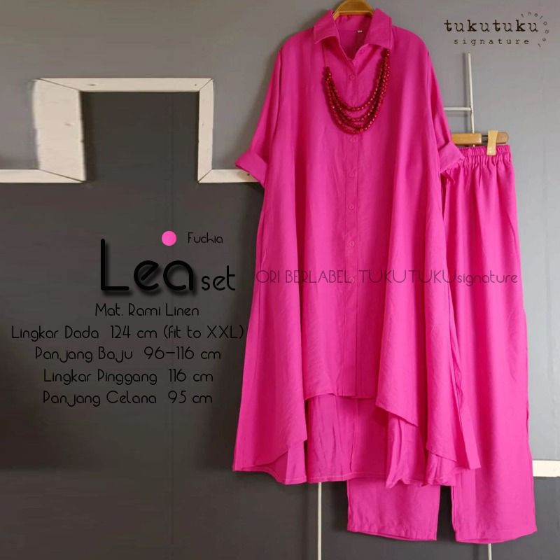 Jual Lea Set Oneset Setelan Linen Jumbo Fit To XXL Terbaru Mewah Elegan Kekinian Shopee Indonesia