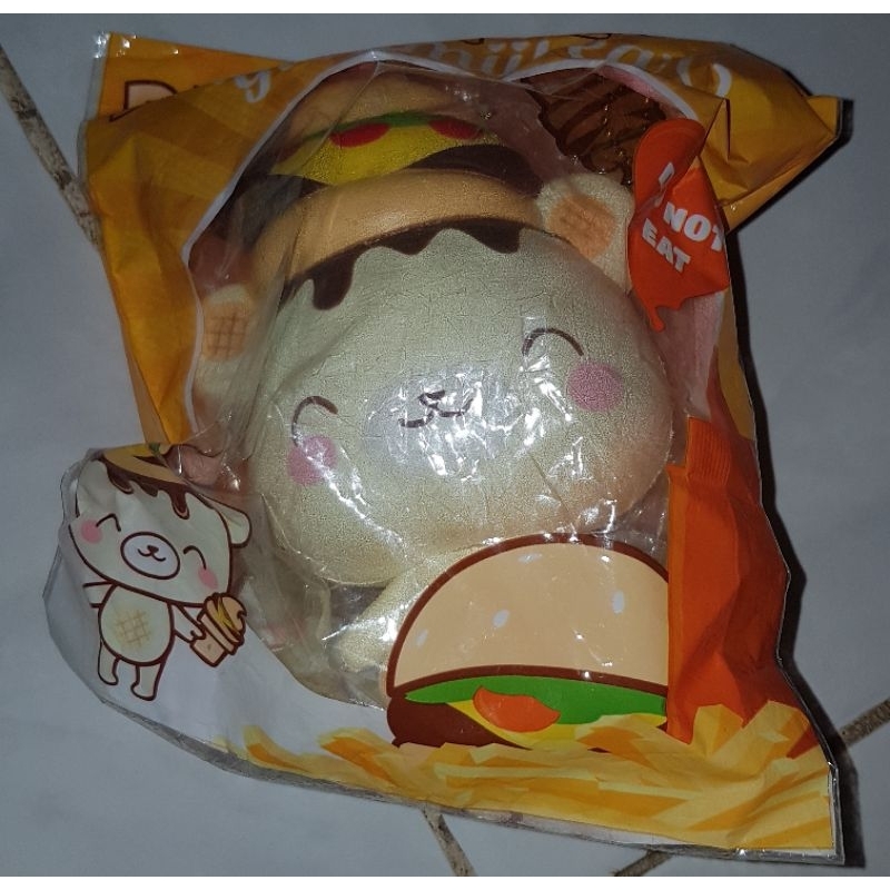 Jual ( RARE SQUISHY ) yummiibear burger maskot squishy | Shopee Indonesia