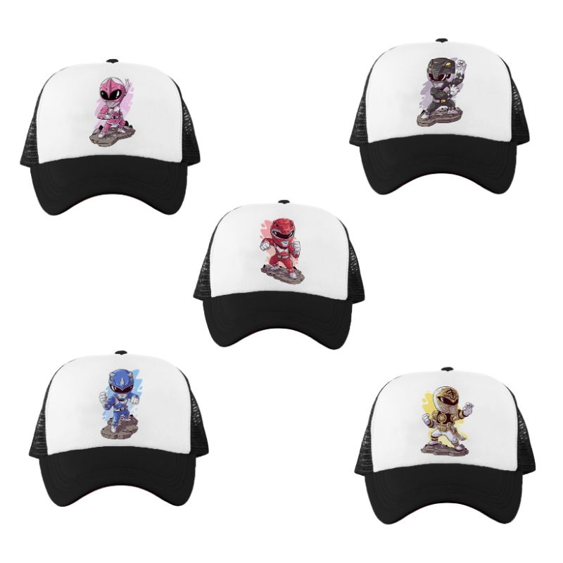 Jual Topi Trucker Jaring Sablon Power Rangers Edition | Shopee Indonesia
