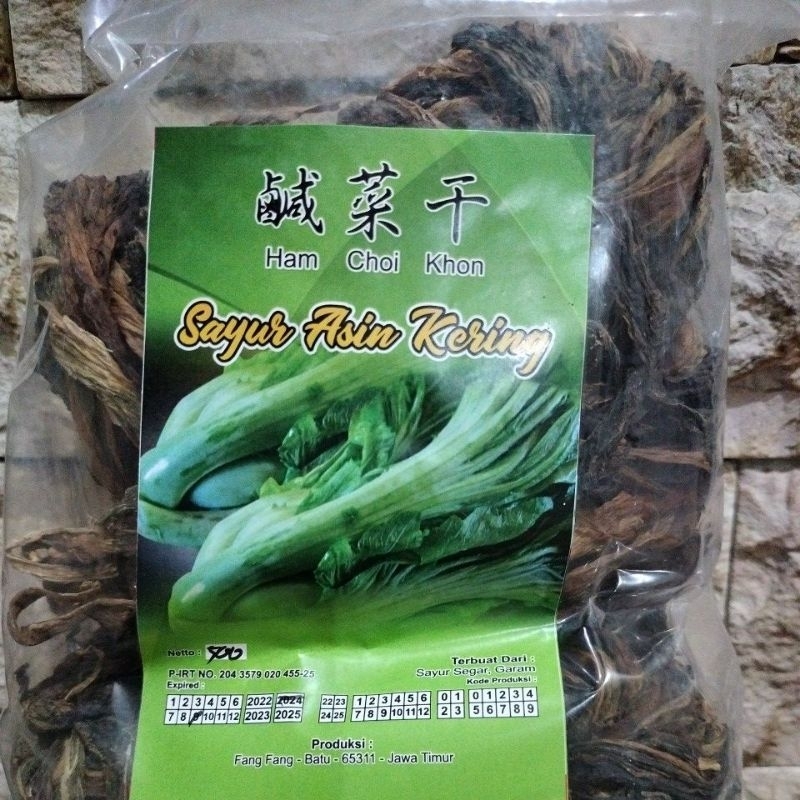 Jual SAYUR ASIN KERING / Ham Choi Khon 500 gram Shopee Indonesia