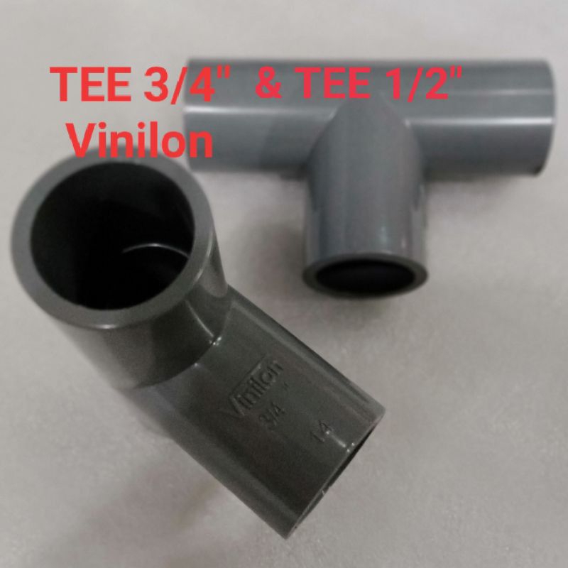 Jual Fitting Tee 1/2" & T 3/4" inch merek Vinilon Fitting Pvc Sambungan