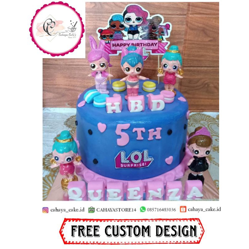 Jual Kue Ulang Tahun LOL Surprise / LOL Surprise Cake / Kue Ultah